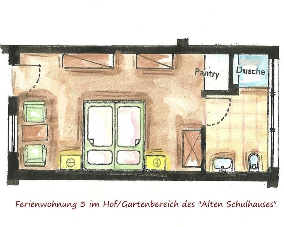 바트슈와르토 Altes Schulhaus 아파트 객실 사진