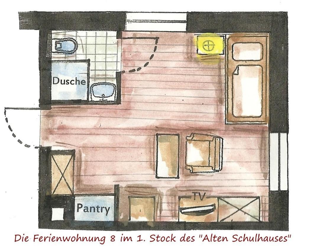 바트슈와르토 Altes Schulhaus 아파트 객실 사진
